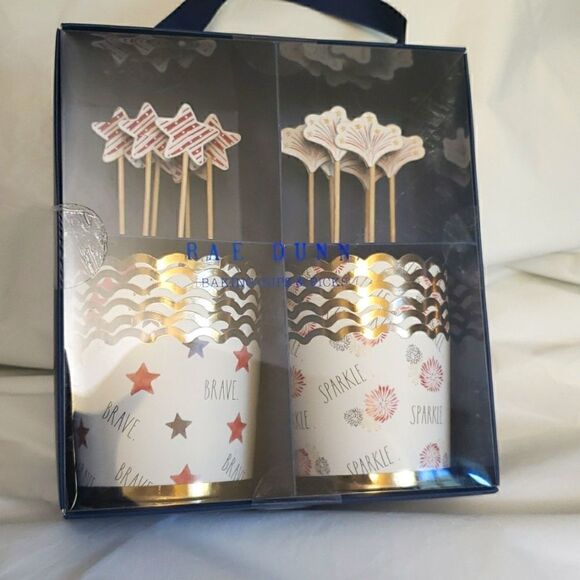 Rae Dunn Baking Cups and Picks Set - Picture 1 of 3